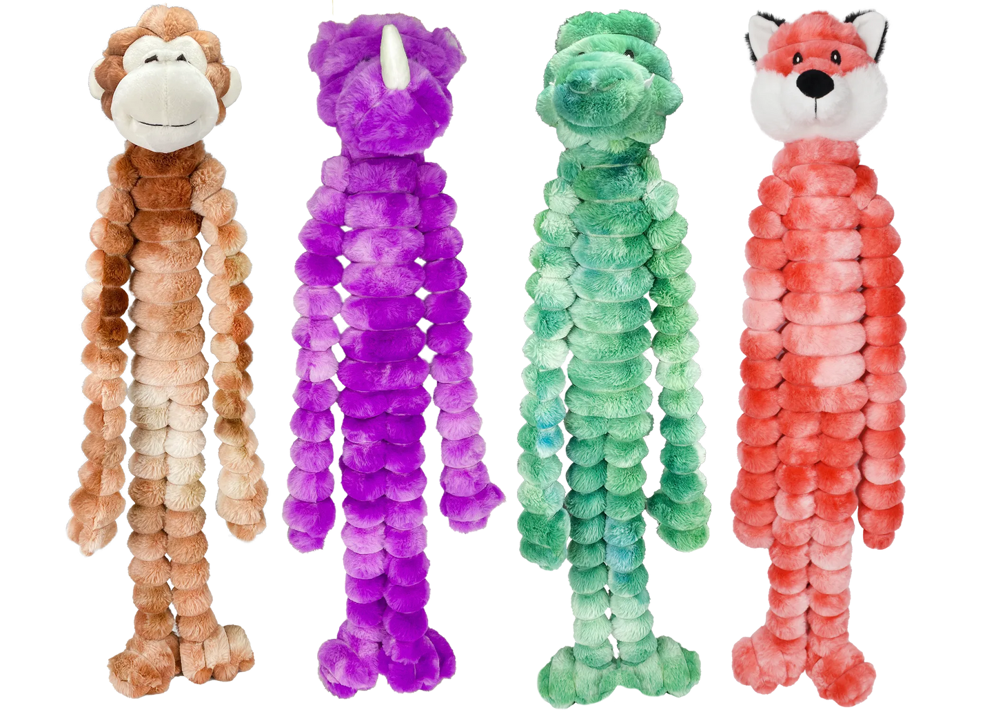 Multipet Crimpy Cuddlerz Medium toy by Purrfect Pet Kingdom in assorted animal designs, perfect for dogs, priced at $9.99.