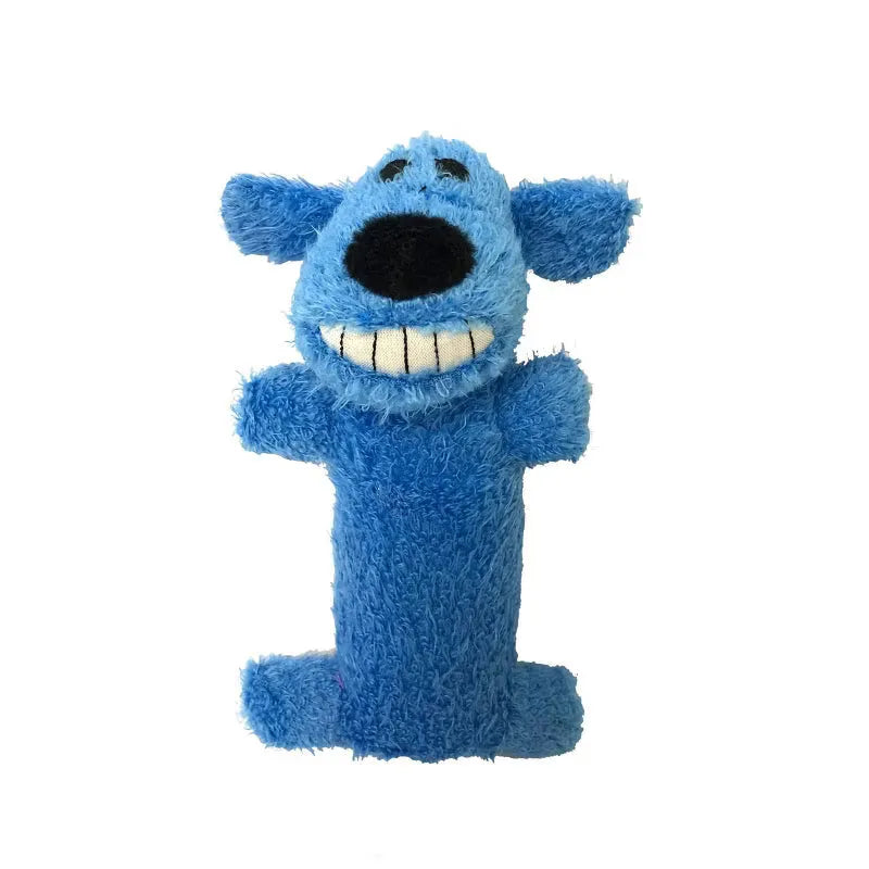 Multipet Loofa® Dog 'The Original' in assorted colors, 6" dog toy by The Family Pet, perfect for playful pups.