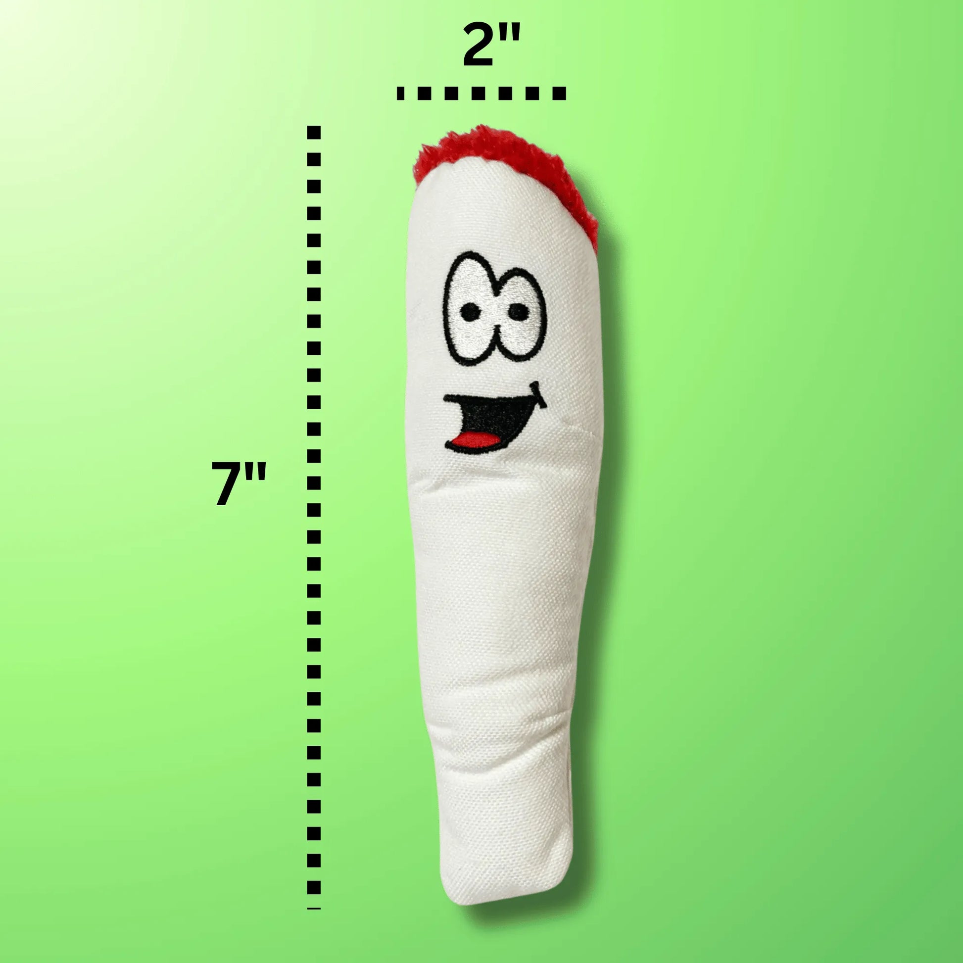 My Name is Jay Cute Stuffed Parody Joint Dog Toy by Berry Charmz, white plush, perfect for small to large dogs, funny sque...