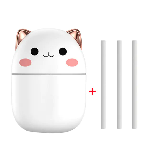 Cute Cat Aroma Diffuser - Diffuser - Mimarta - White - 250ml - 736566_XTWABN1