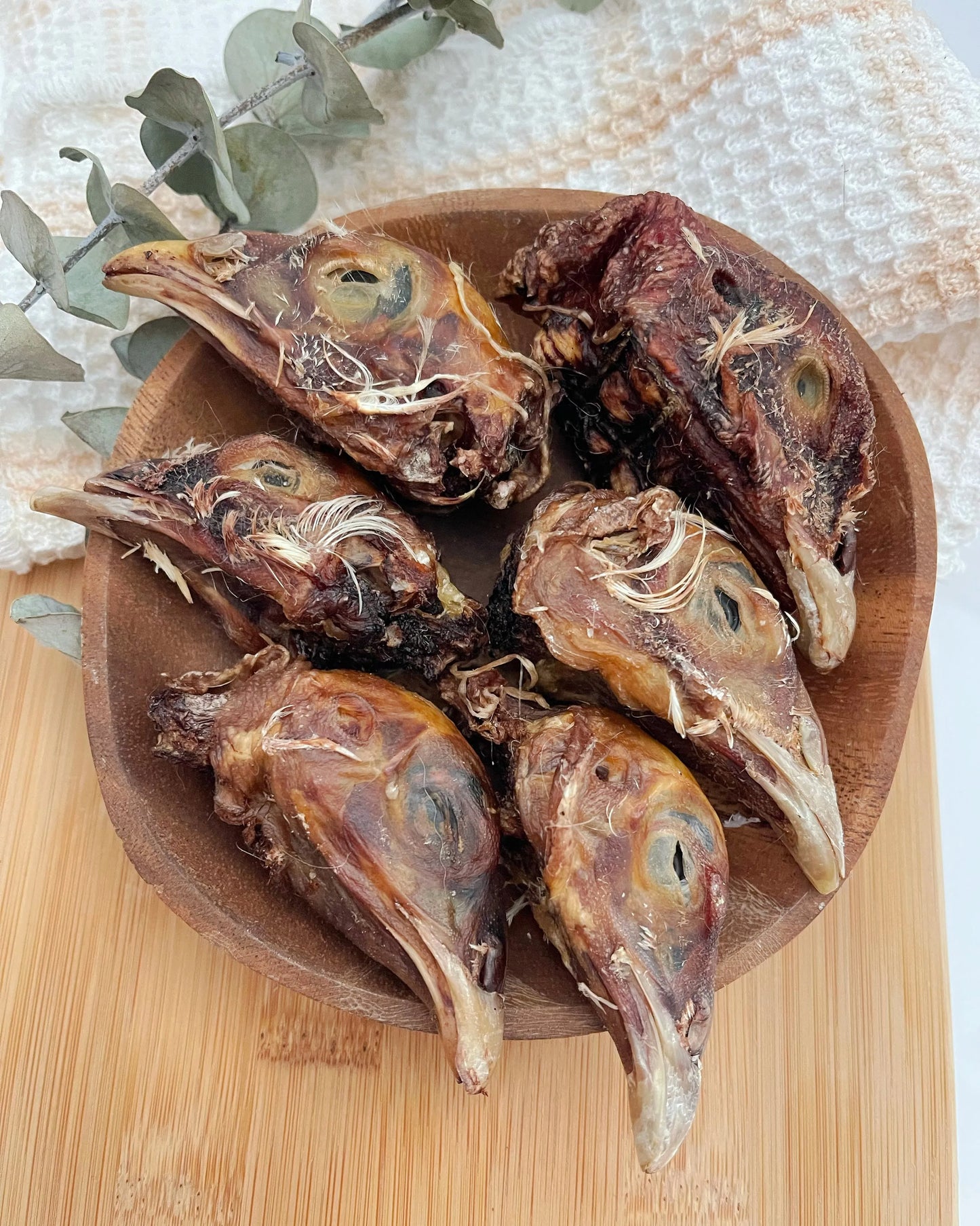 Naked Beasts - Naked Beasts Air Dried Pheasant Heads Natural Dog Treats 6oz - Dog Treats