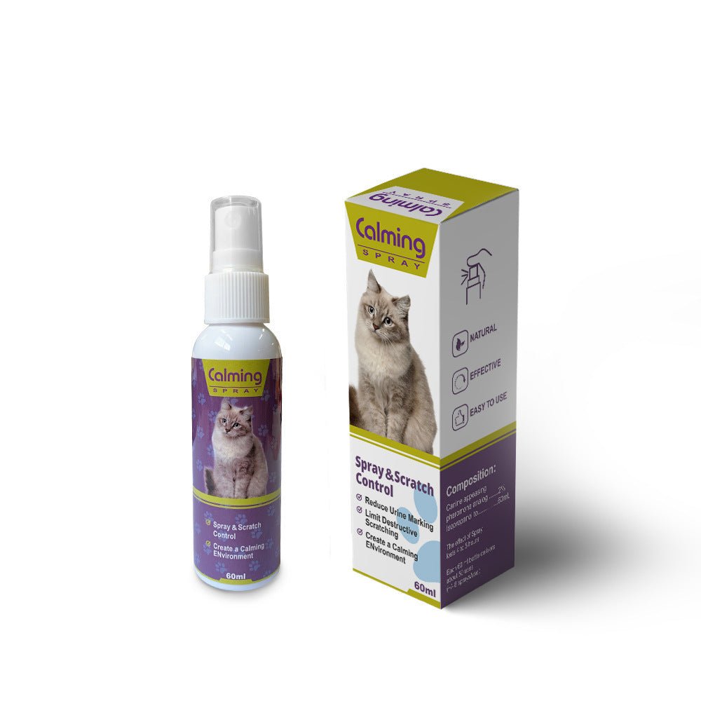 Purrfect Pet Kingdom Calming Spray for Cats, a natural anxiety relief for cats in a 60ml bottle