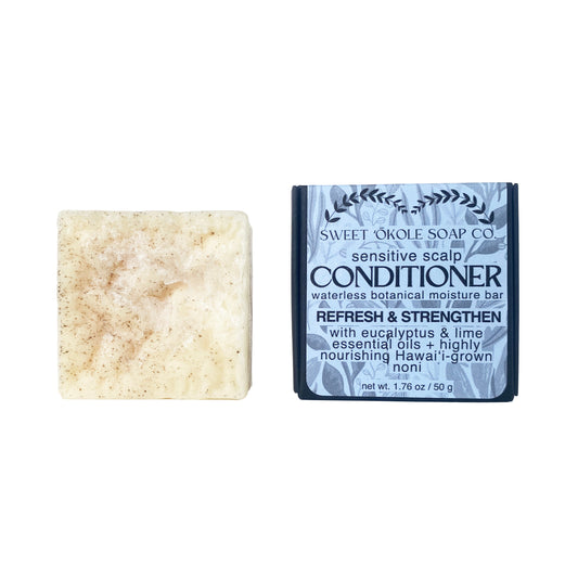 Natural Conditioner Bar - Eucalyptus & Lime Essential Oils with