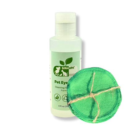 Natural Pet Eyewash Colloidal Silver Solution for Dogs and Cats by ReNewedPet, 2 oz. bottle, budget-friendly pet health pr...