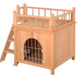 Purrfect Pet Kingdom Natural Wood Outdoor Cat House as picture Purrfect Pet Kingdom