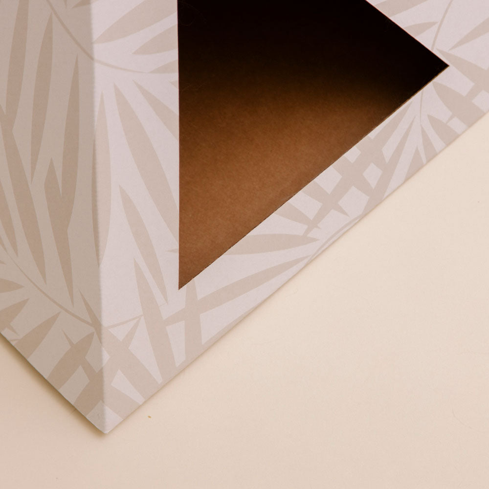 KittyKardboard Pyramid Neutral Cat Hideaway for Indoor Cats with a Stylish Design