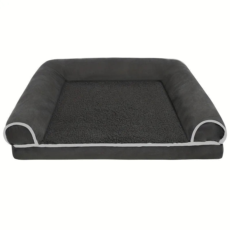 Cozy green Lootquake LLC dog sofa bed, available in M, L, and XL sizes, perfect for deep sleep for pets like dogs and cats.