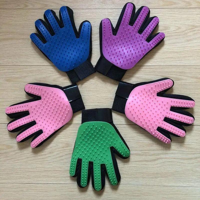 New Efficient Pet Grooming Cleaning Gentle Brush Gloves Pet Hair
