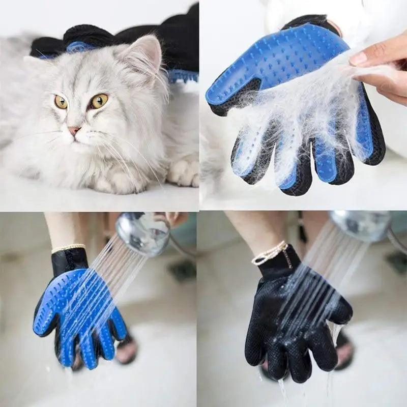 New Efficient Pet Grooming Cleaning Gentle Brush Gloves Pet Hair