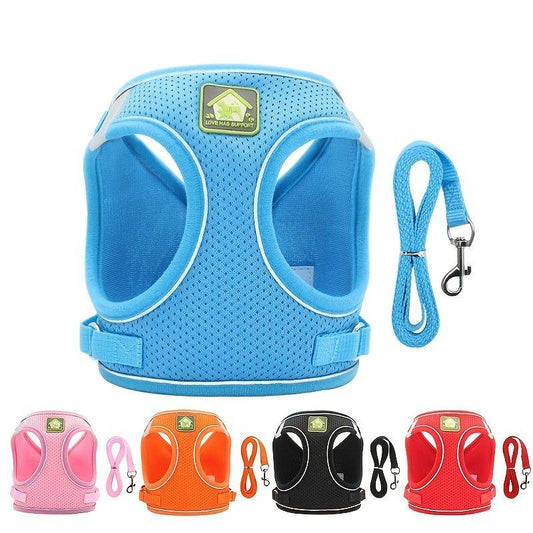 Purrfect Pet Kingdom no-pull safety harness for pets in multiple colors with adjustable straps and breathable mesh