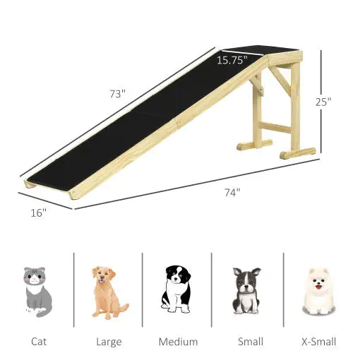 Purrfect Pet Kingdom non-slip dog ramp for bed with sturdy construction and a sleek design