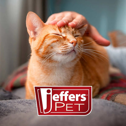 Non-slip slicker grooming brush for delicate coats by Jeffers, available in small, medium, and large sizes, ideal for pet ...