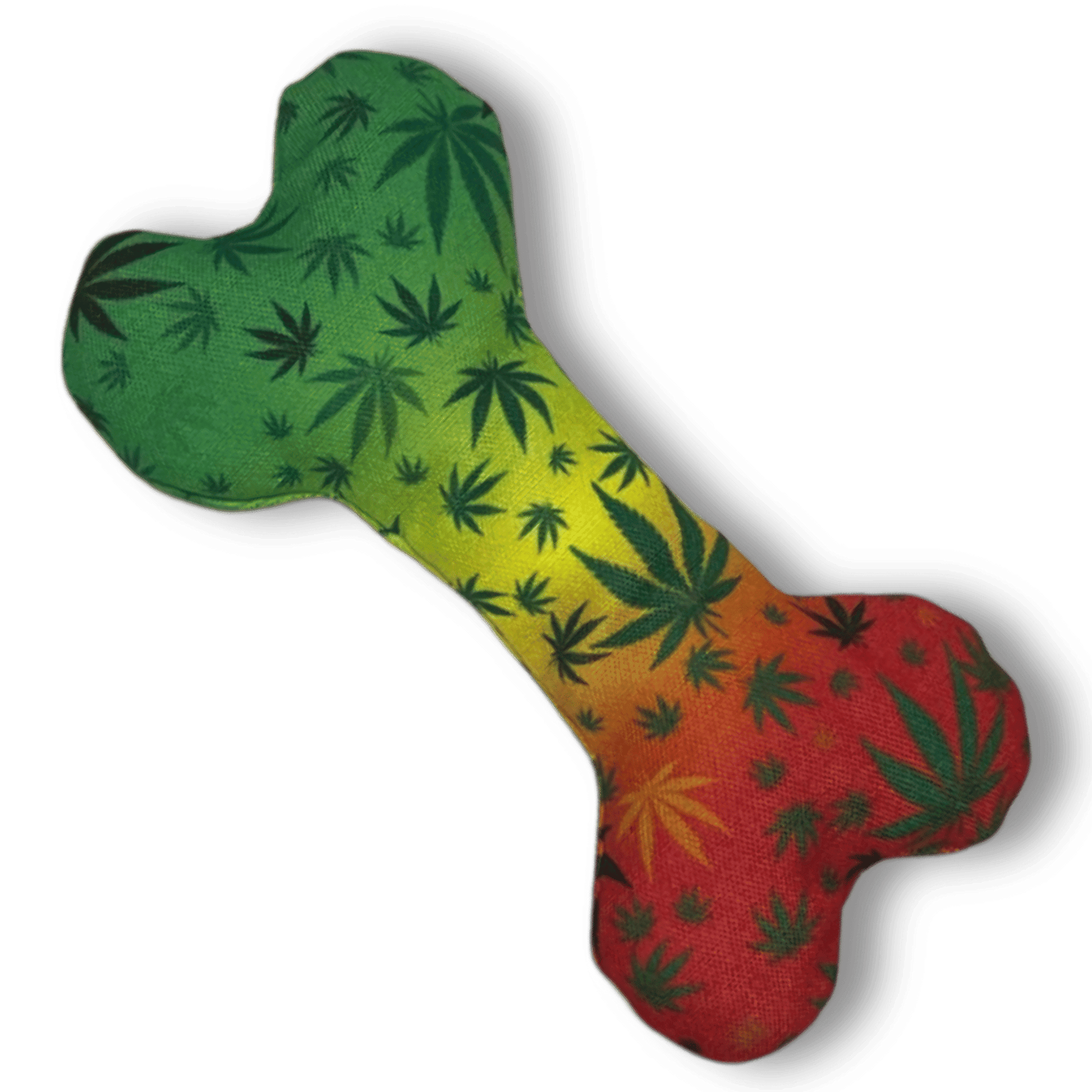 Purrfect Pet Kingdom durable chew toy bone with green yellow red pattern novelty dog photo prop