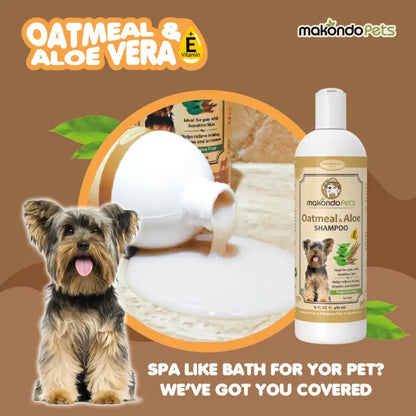 Dog Shampoo Oatmeal Aloe Vera Sensitive Skin 16 Oz 🧼