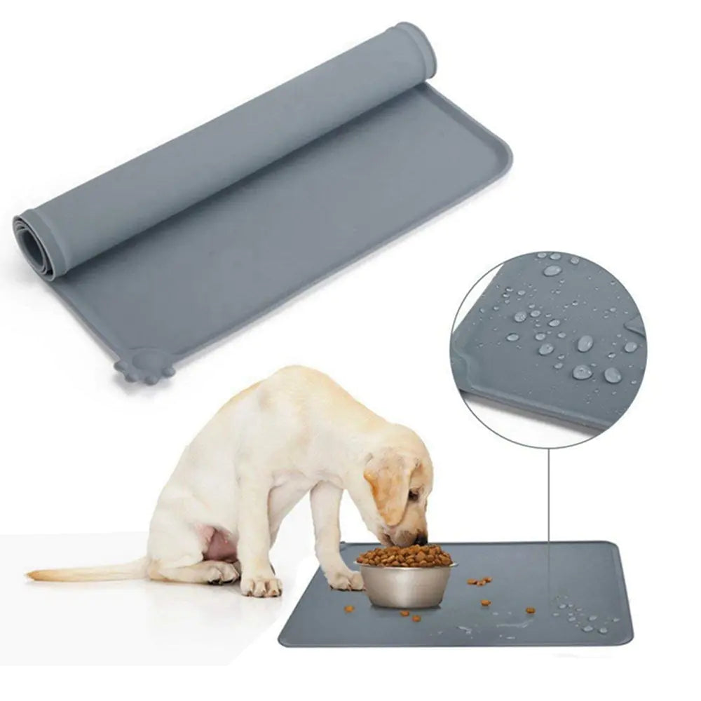 Silicone Pet Bowl Mat - Pet Meal Mat - Ameraeon