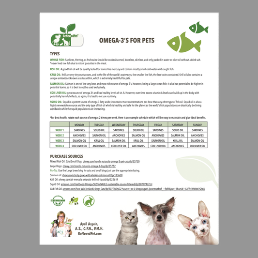 Omega 3 Fatty Acids for Pets - ReNewedPet
