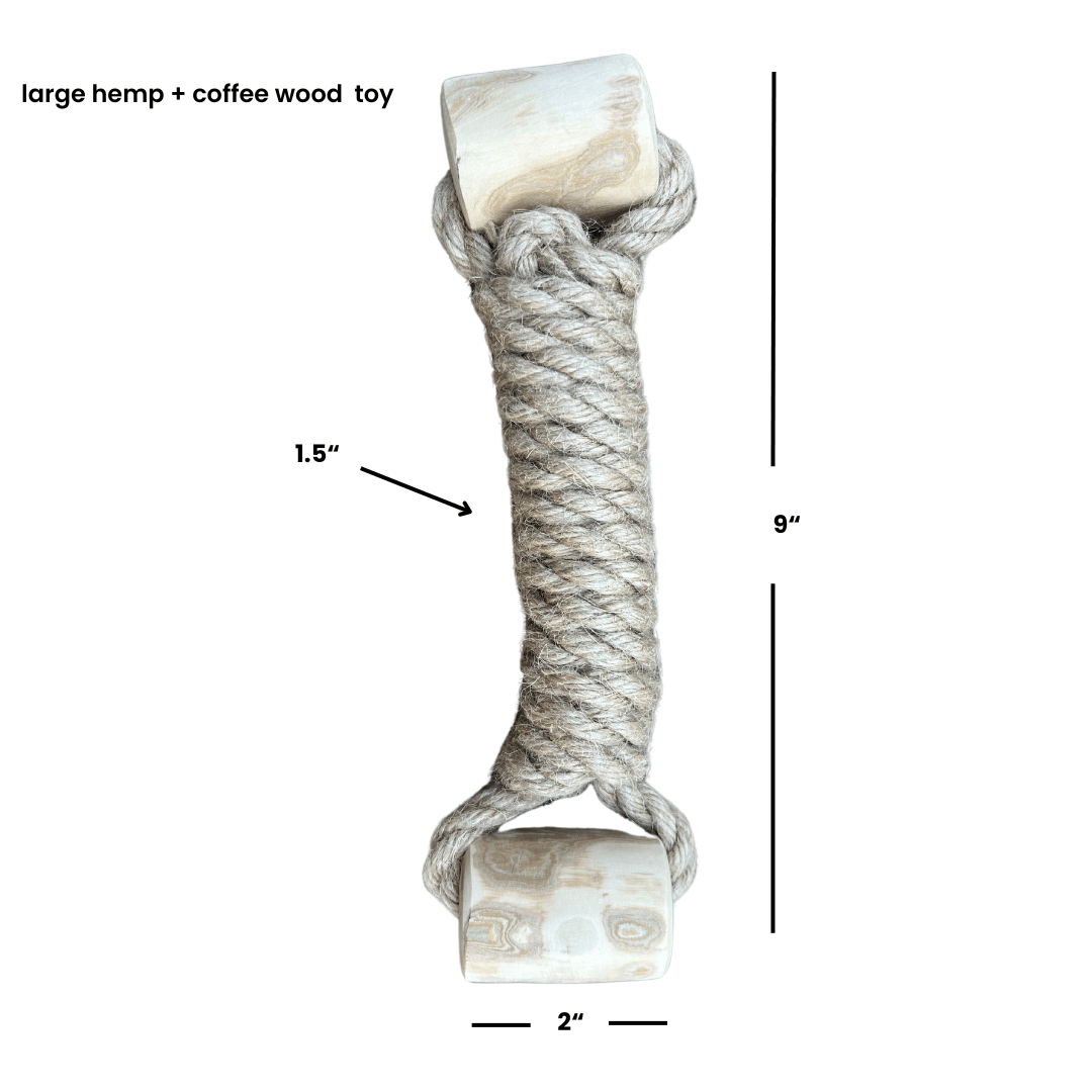 Hemp Coffee Wood Toy Natural Interactive Play Eco-Friendly 🌿👑