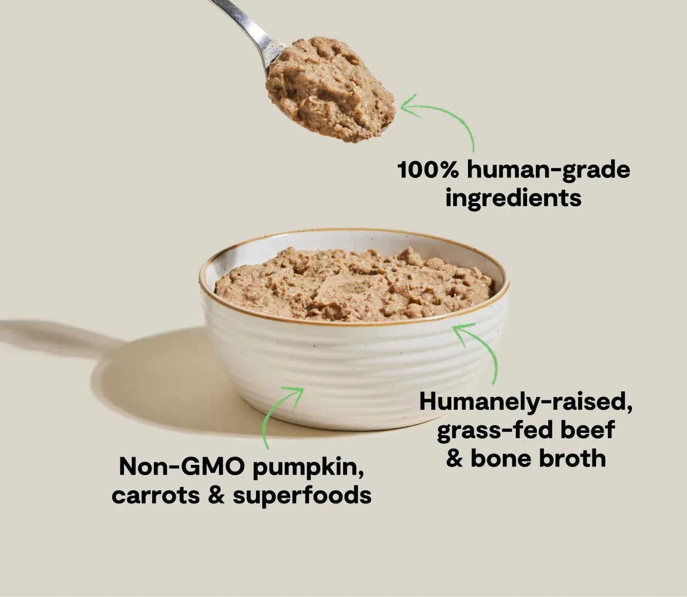 Open Farm Grain Free Grass-Fed Beef Rustic Blend Wet Cat Food by The Family Pet, 5.5oz can, natural color, premium cat food.