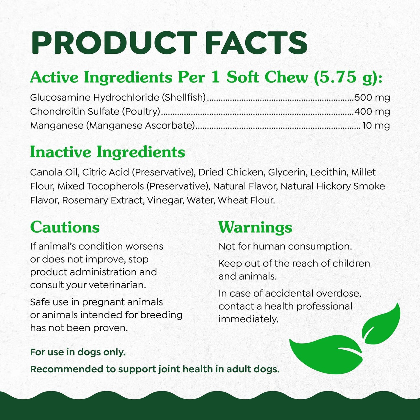 2/25 Greenies Supplements Hip and Joint Supplements for Dogs, Chicken Flavor, - Purrfect Pet Kingdom