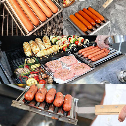 KUZEOLON Hot Dog Roller Machine 9999111 for Evenly Cooked Ho