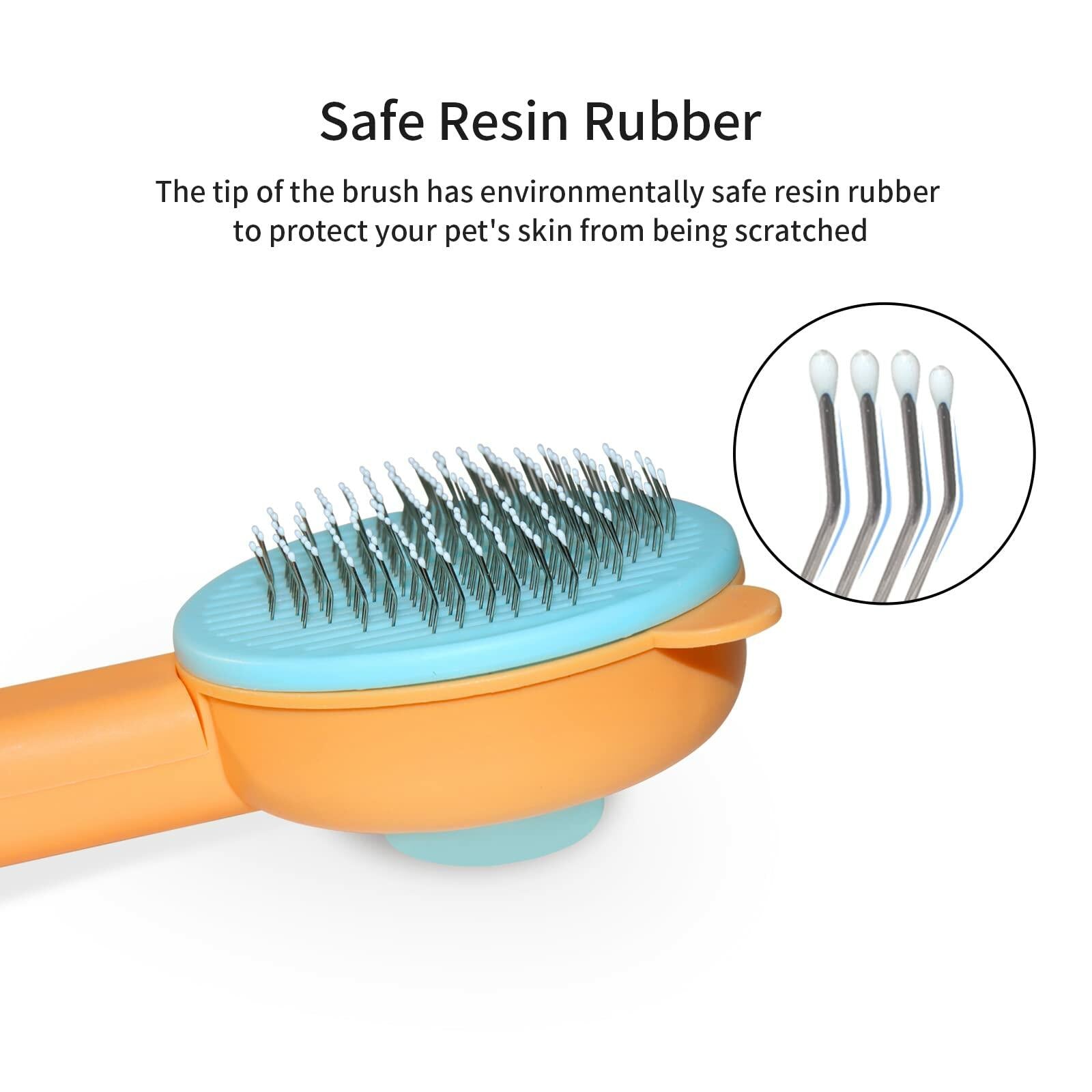 Landwill Pet Brush Yellow Bear Self Cleaning Grooming Tool for Cats & Dogs - Brushes, Combs & Rakes - Deal US