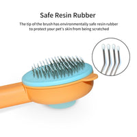 Landwill Pet Brush Yellow Bear Self Cleaning Grooming Tool