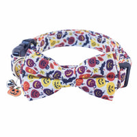 NISIYE Dog Bowtie Collar Soft Adjustable Blue with Metal