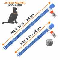 NaviTagi Cat Breakaway Reflective Soft Collar XS with Light