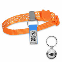 NaviTagi Cat Breakaway Collar XS Orange Reflective Soft