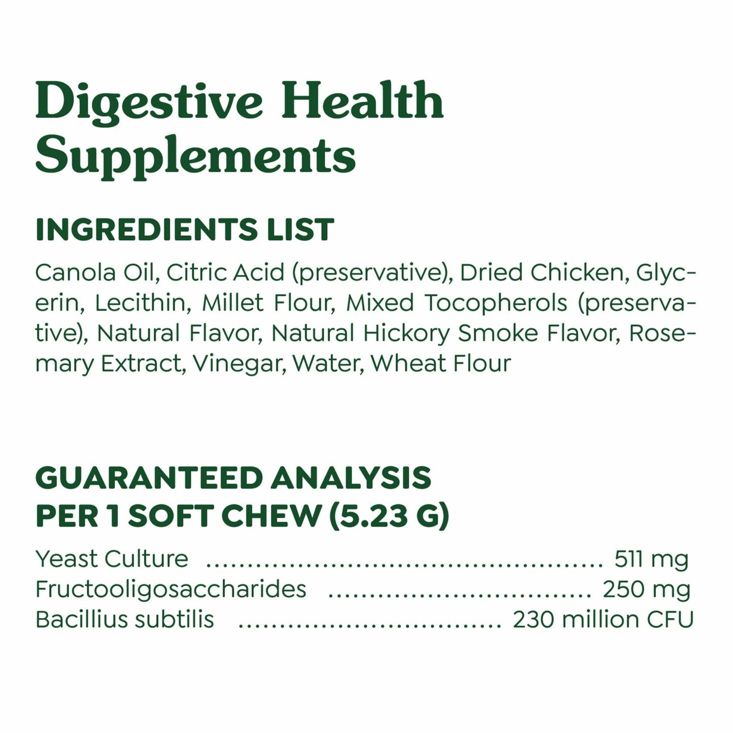 BestBy01/25 Greenies Digestive Health Probiotics DogTreats Chicken 7.8oz 40ct - Dog Chews & Treats - Deal US