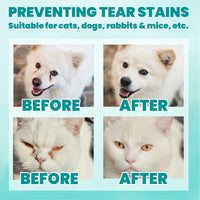 BestBy09/26 MEDUWEDU Dog & Cat Eye Wipes 120 Count Peach Scent Grooming Care