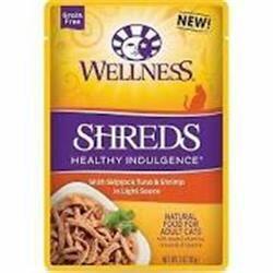 BestBy09/25 Wellness Healthy Indulgence Grain Free Wet Cat Food Tuna & Shrimp - Wellness Cat Food - Deal US
