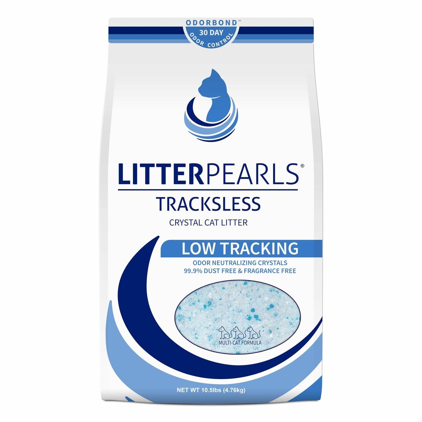 Litter Pearls Tracksless Unscented Non - Clumping Crystal Cat Litter 10.5 lb - Cat Litter - Deal US
