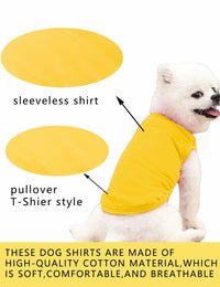 Cotton Dog Shirt Small Size Soft Breathable Sleeveless Vest