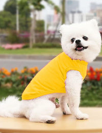 Cotton Dog Shirt Small Size Soft Breathable Sleeveless Vest