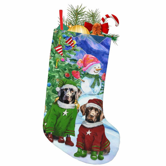 Purrfect Pet Kingdom MOLAIGIN Christmas Black Labrador Chocolate lab Santa Dog Re (Default Title) - Premium Labrador Retriever