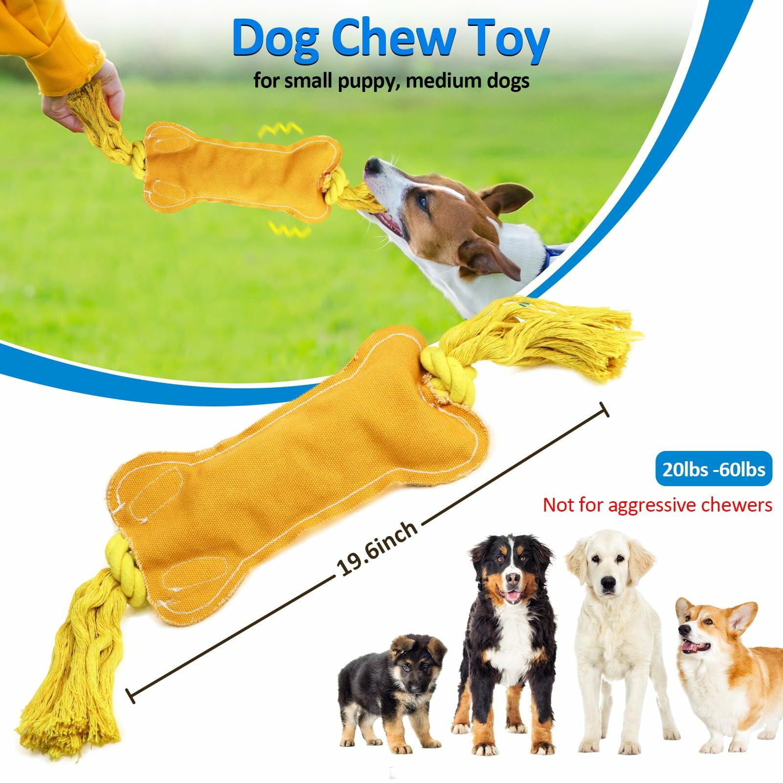 BENTOPAL Interactive Squeaky Dog Bone Toy Motion Activated Small Puppy - Toys - Deal US