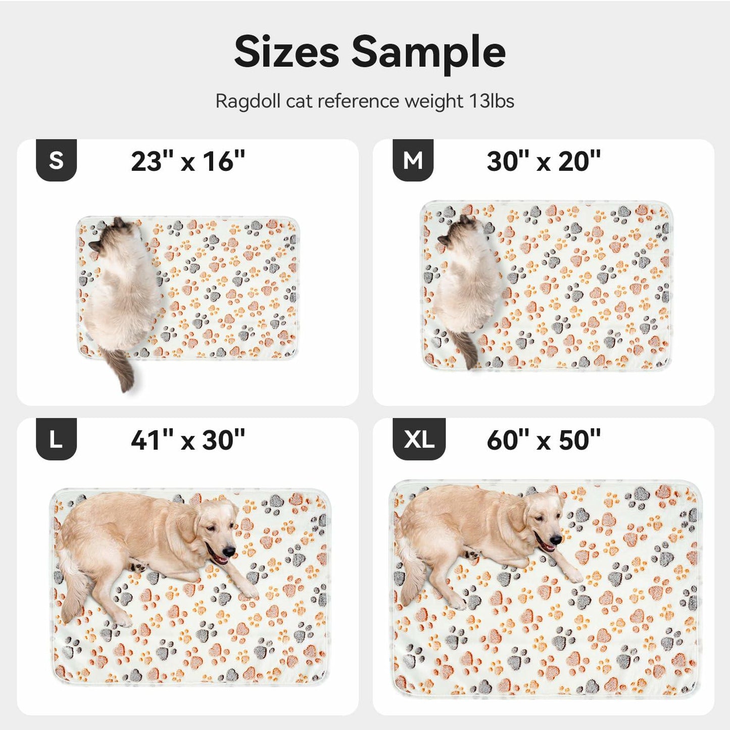 PJYuCien Dog Blanket Fleece Throw Washable 30x20in Small Medium 1 Pack - Purrfect Pet Kingdom