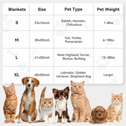 PJYuCien Dog Blanket Fleece Throw Washable 30x20in Small Medium 1 Pack