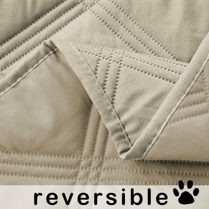 Waterproof Reversible Dog Blanket Leakproof 30x70 Brown Khak