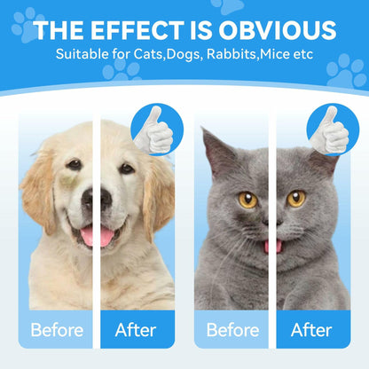 YUVEXAHOO Dog Wipes Extra Thick Deodorizing 6 PCS Blue Pack Pet Care Travel