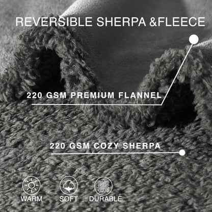 Waterproof Stuffed Dog Bed Cover Blanket Reversible Paw Prin