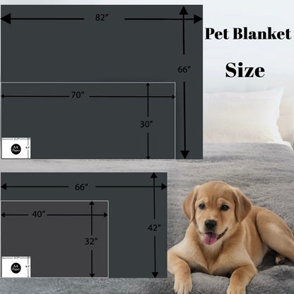 Waterproof Stuffed Dog Bed Cover Blanket Reversible Paw Prin