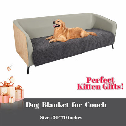 Waterproof Stuffed Dog Bed Cover Blanket Reversible Paw Prin