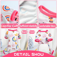 Dog Pajamas Small Chihuahua Yorkie Teacup Puppy Pjs Soft Pet Clothes Size 2XL