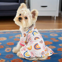 Dog Pajamas Small Chihuahua Yorkie Teacup Puppy Pjs Soft Pet Clothes Size 2XL