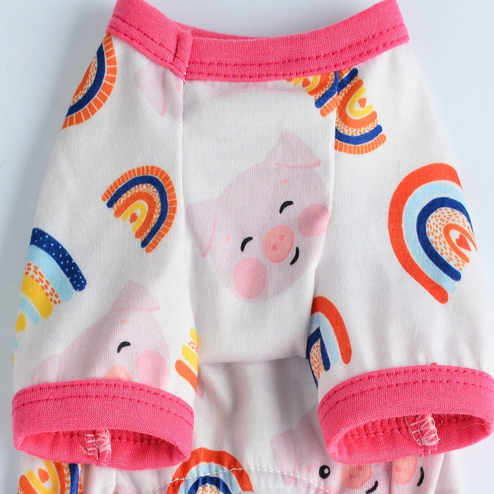 Dog Pajamas Small Chihuahua Yorkie Teacup Puppy Pjs Soft Pet Clothes Size 2XL - Purrfect Pet Kingdom