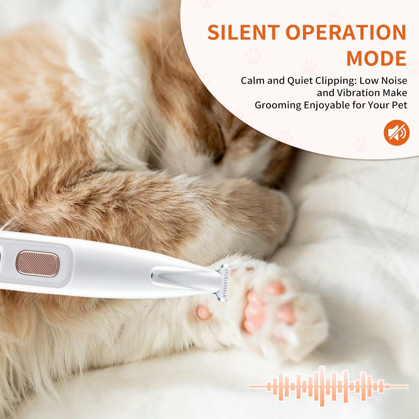 KZOCEM Pet Micro Precision Trimmer LED Light Rechargeable Waterproof Clippers - Purrfect Pet Kingdom