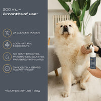 BARKY PUP Dog Paw Cleaner No-Rinse Foaming Dandelion 6.8 fl