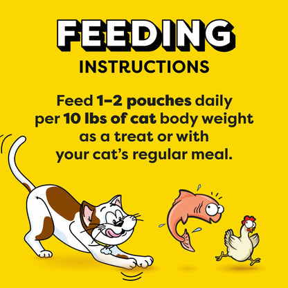 Creamy Chicken and Salmon Lickable Wet Cat Treats 16 Pack S